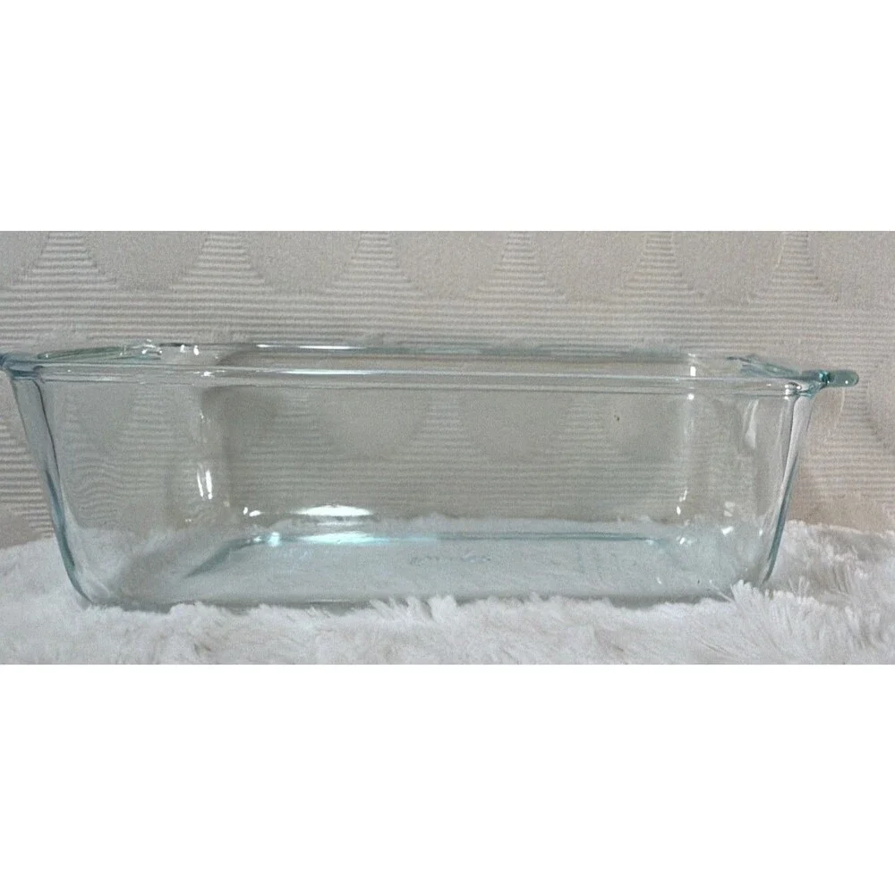 PYREX 213 Clear Glass 1.5 Qt Loaf Pan Baking Dish Made in USA